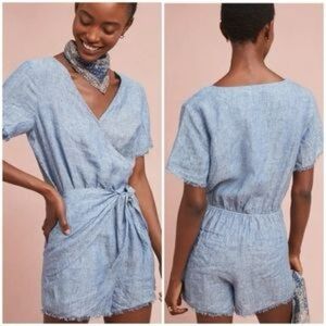 ANTHROPOLOGIE X Sanctuary | Montana linen romper | size small